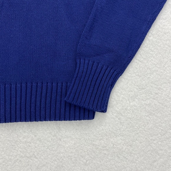 Polo Ralph Lauren 100% Cotton Crew-neck Sweater Boy's Size M Blue VTG NWT - Picture 5 of 11